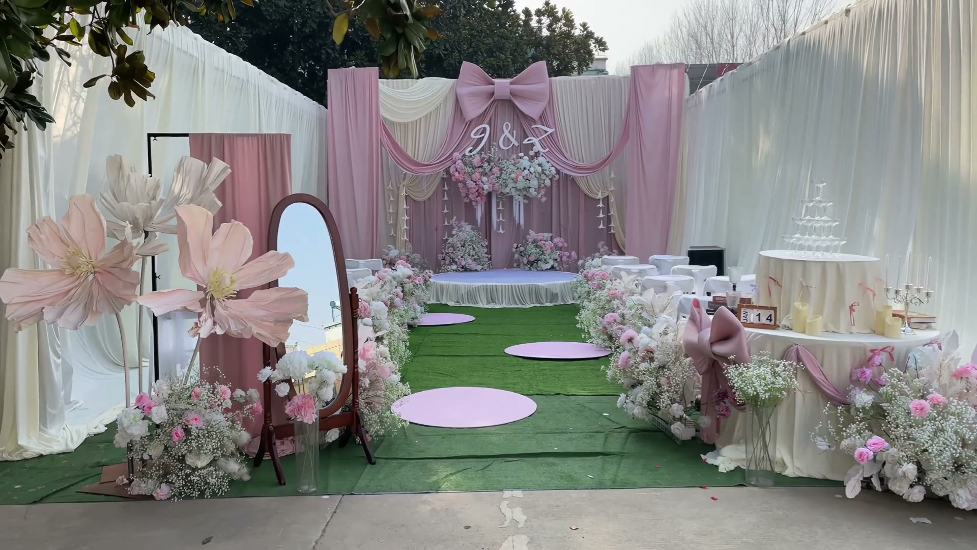 粉白公主风沉浸式婚礼