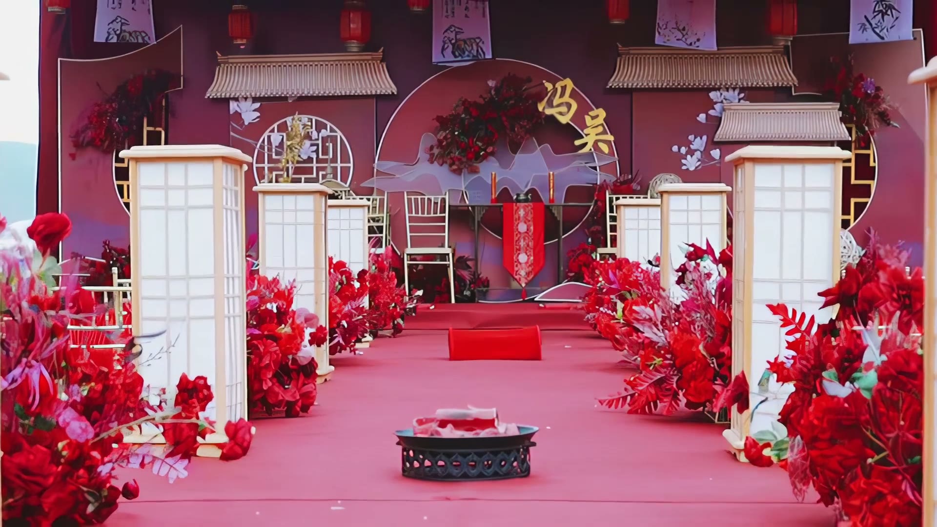 大红色传统中式婚礼