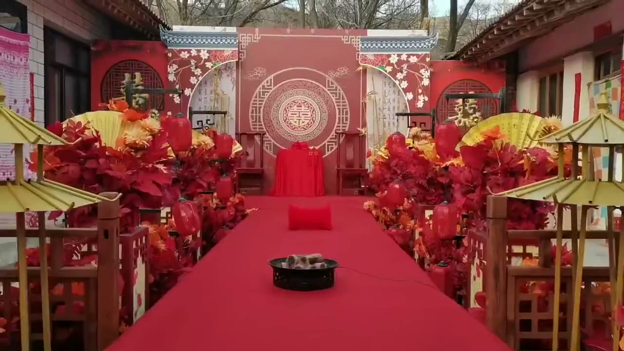红色传统中式小预算婚礼