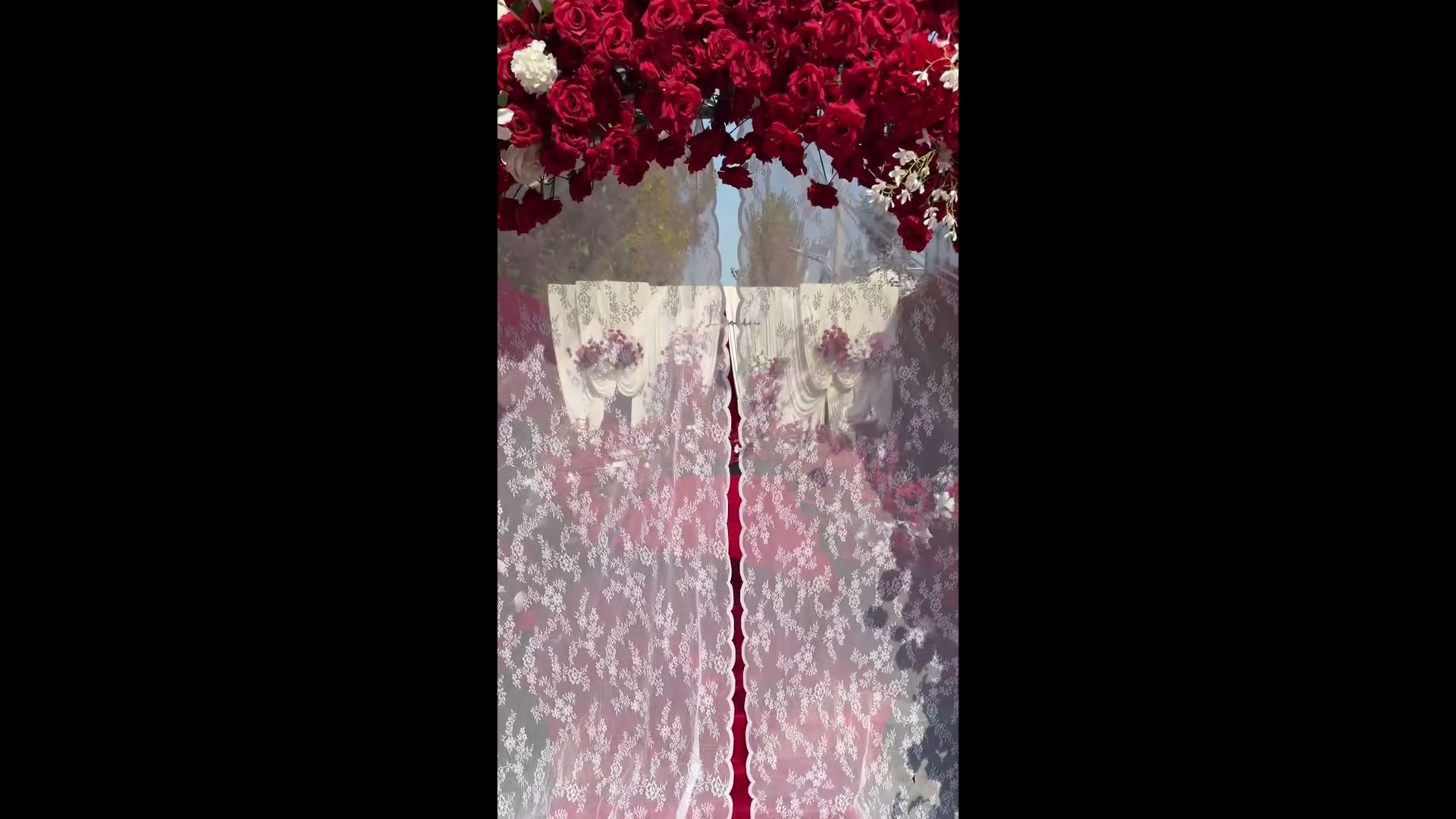 户外庭院热门款红香槟简约婚礼