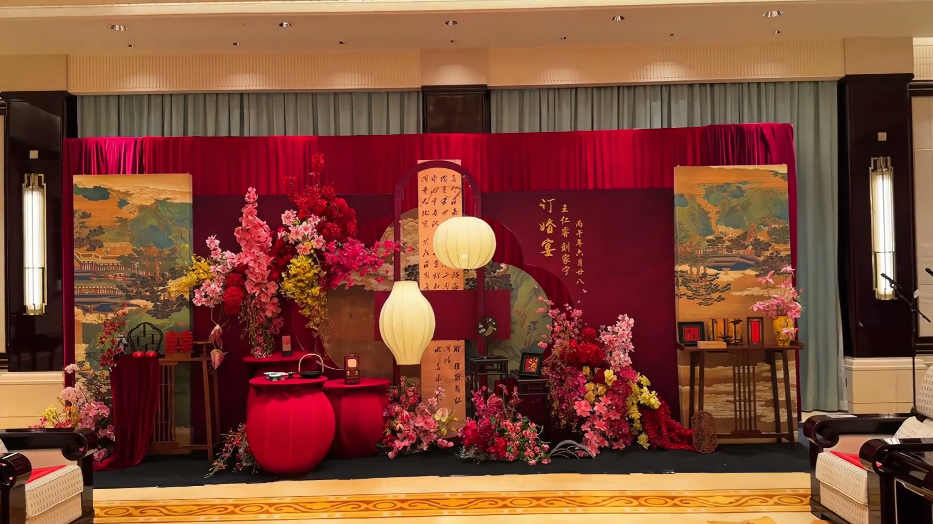 氛围感拉满的宋韵新中式订婚宴