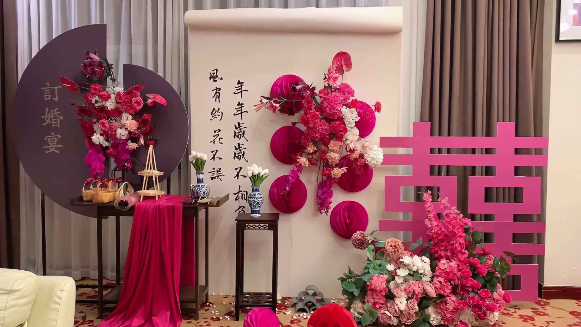 超美小众白色系订婚宴