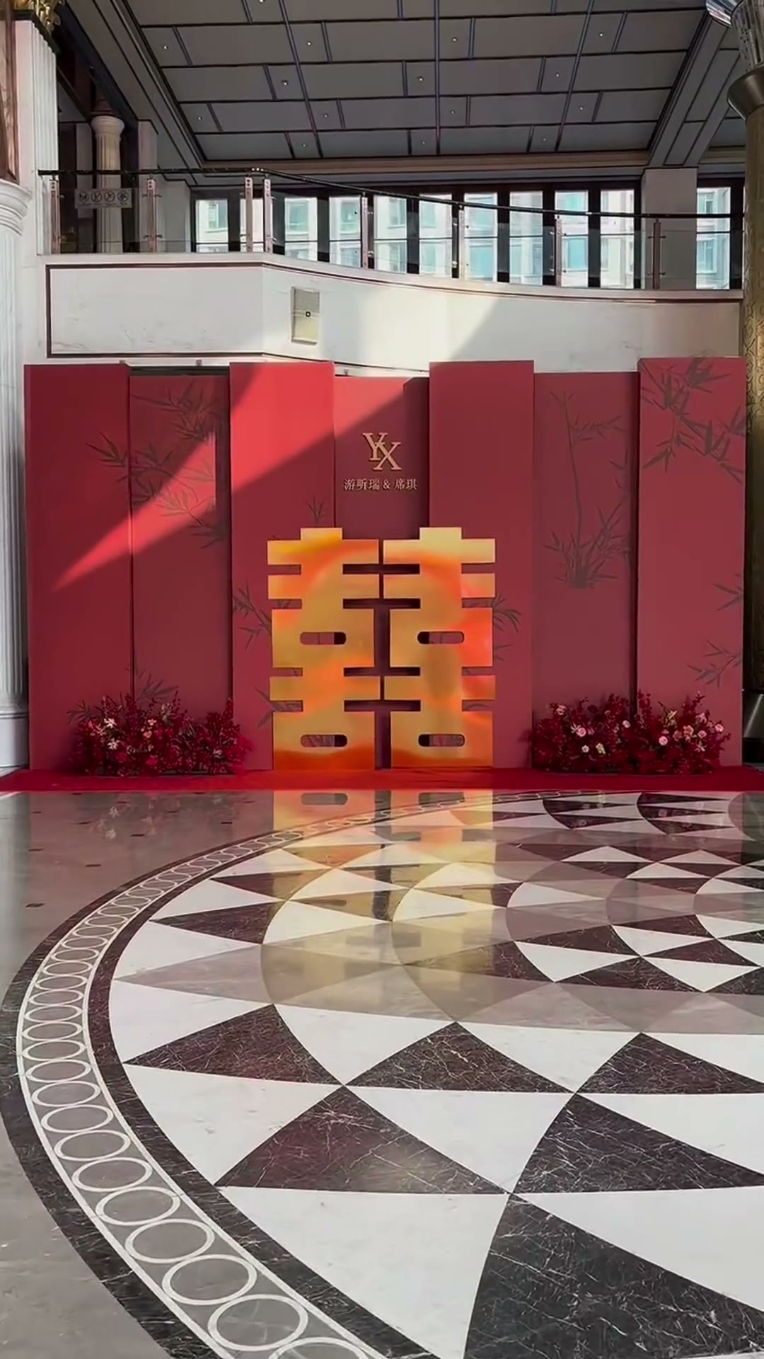 小区结婚迎宾灯笼长廊布置