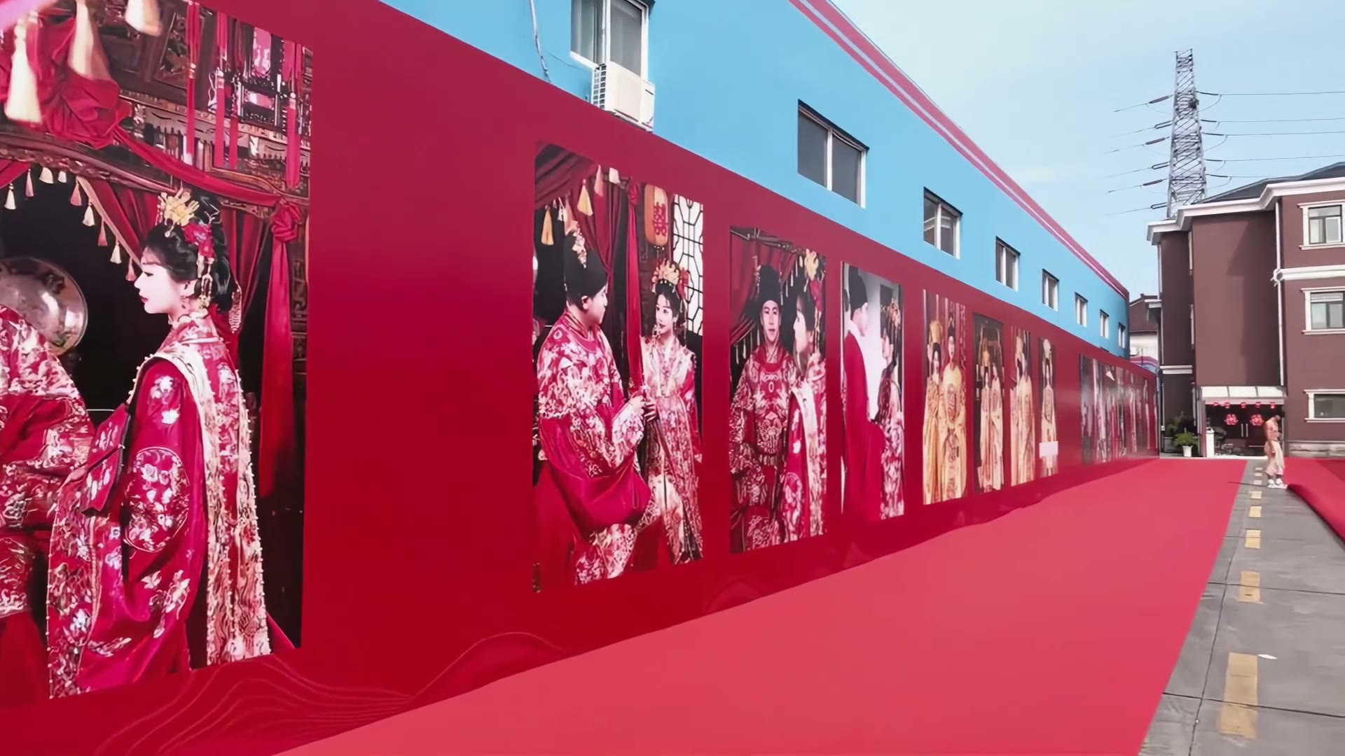 农村自建房迎宾照片墙