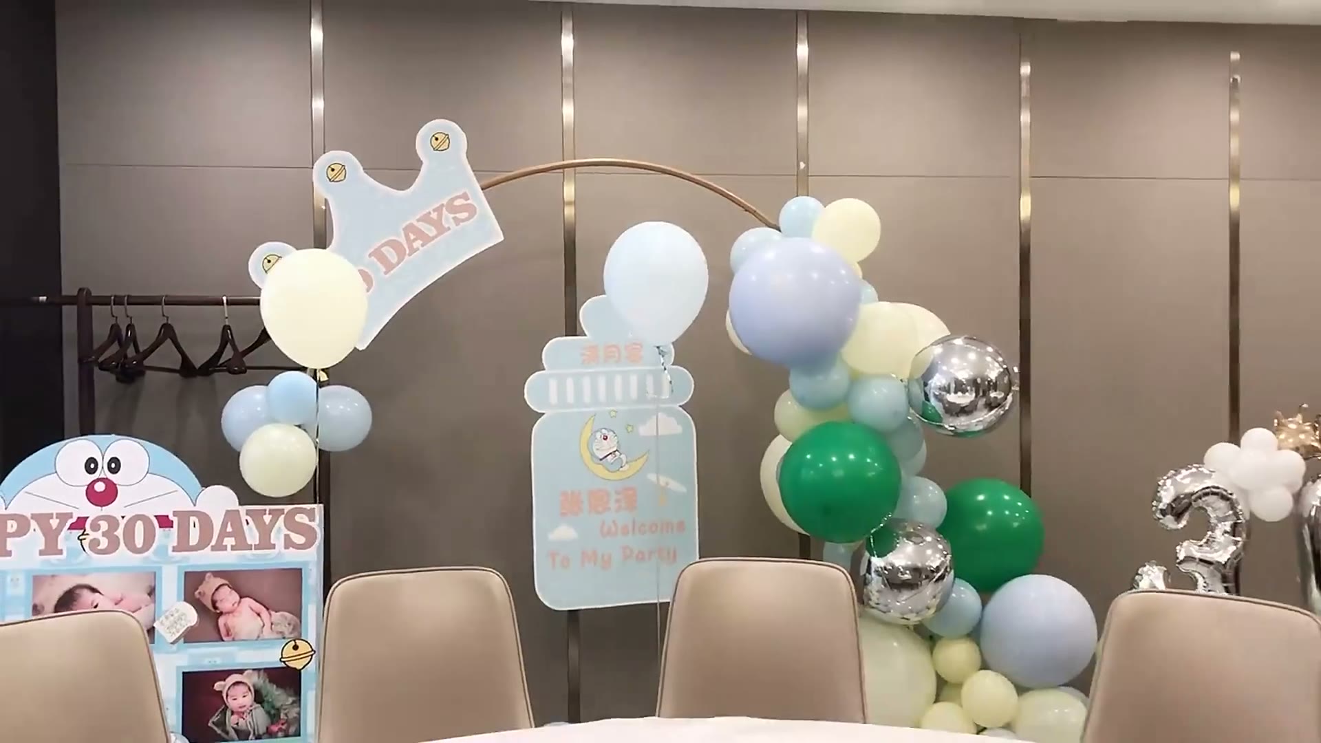 小叮当主题满月宴