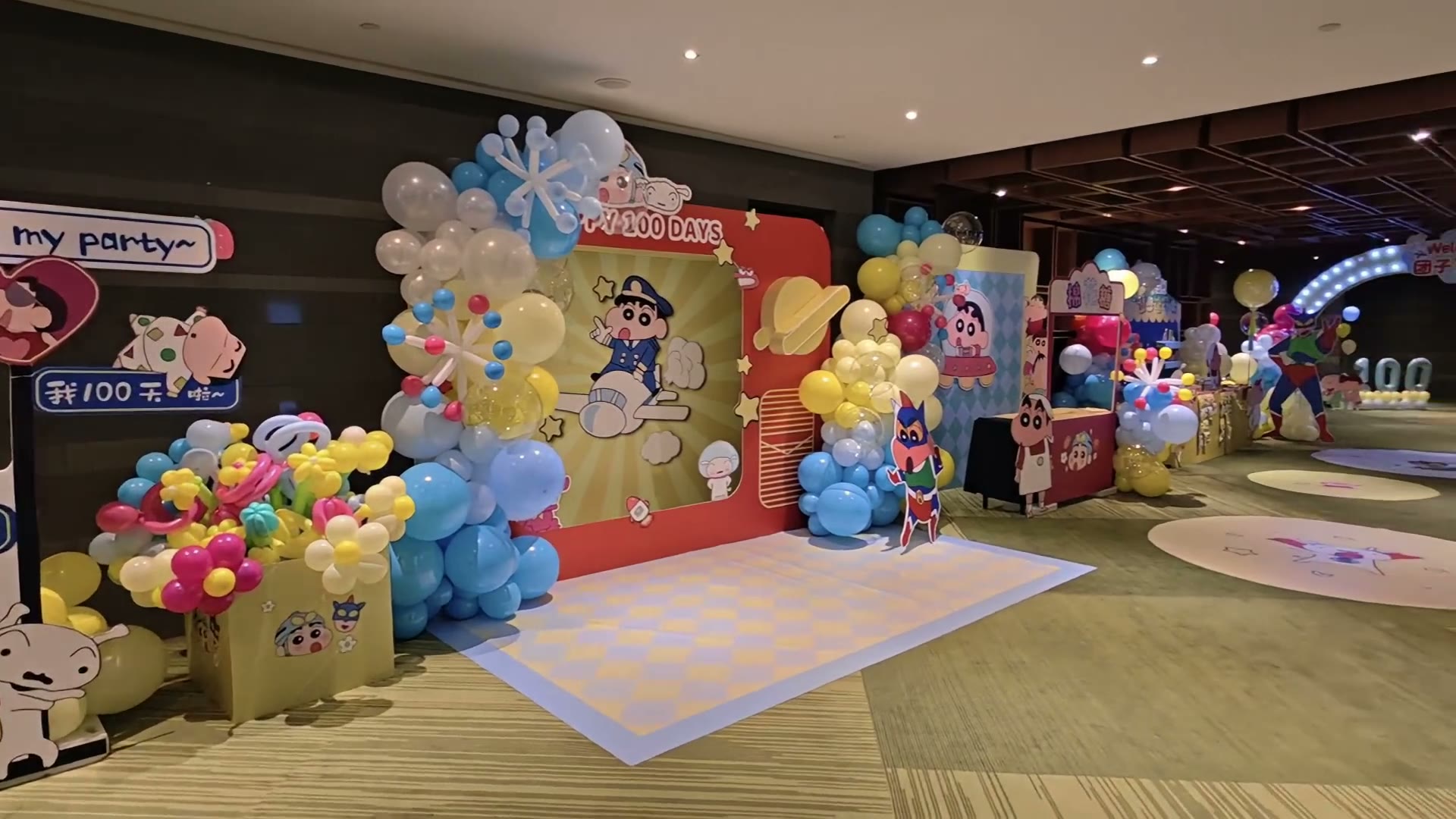 蜡笔小新主题高端百日宴