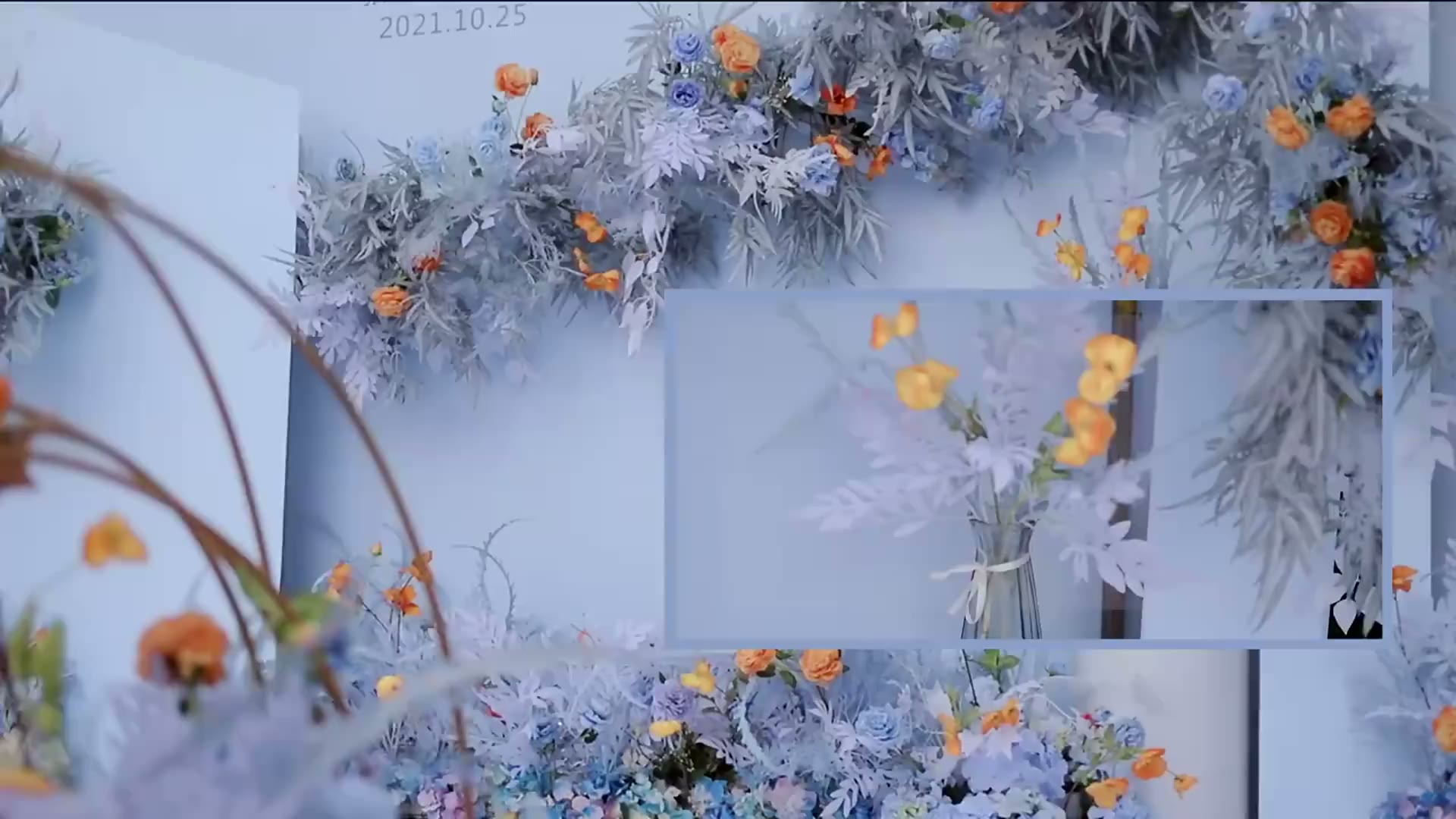 农村小预算高性价比蓝色婚礼