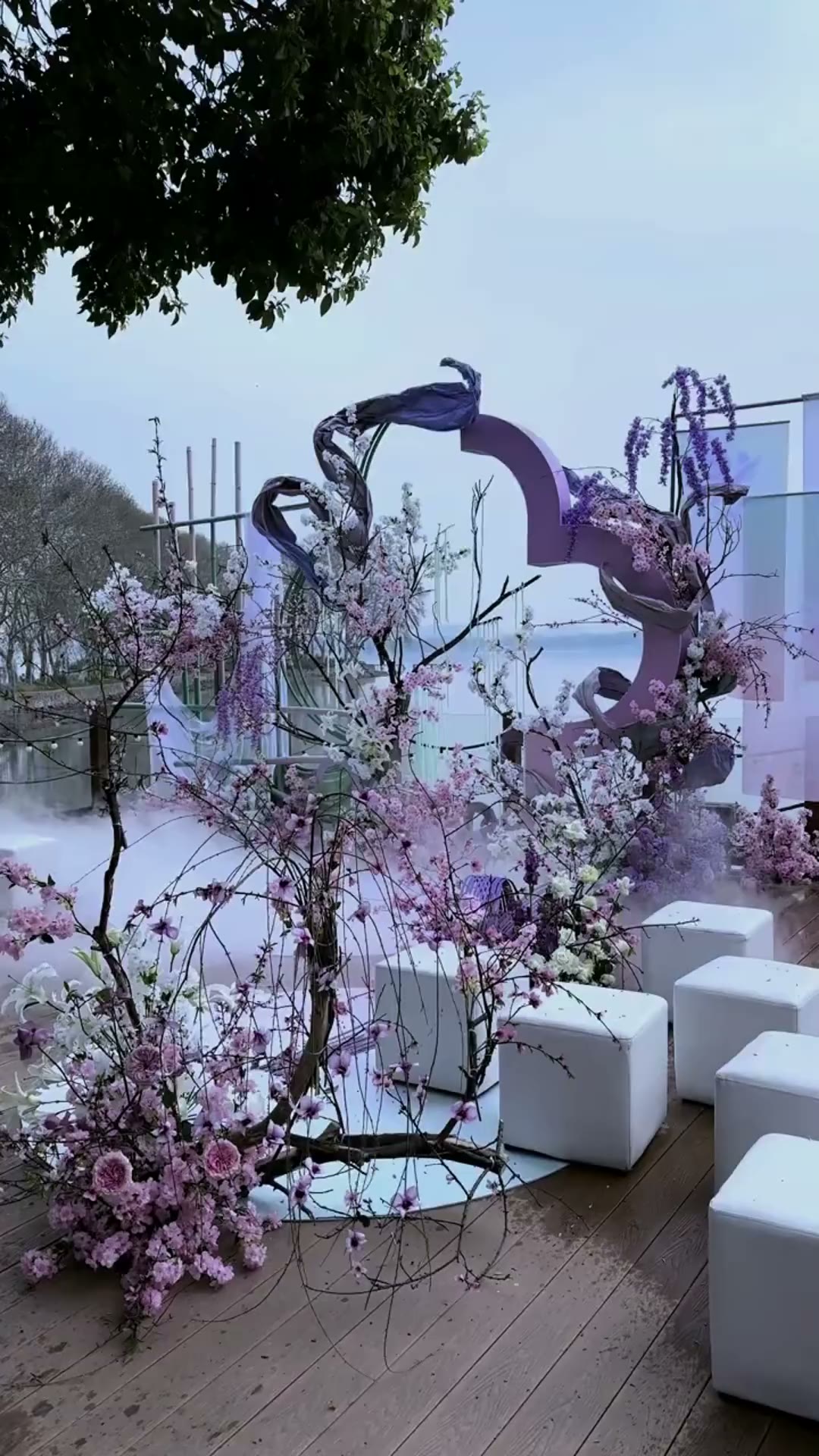 典雅江南风户外中式游园婚礼