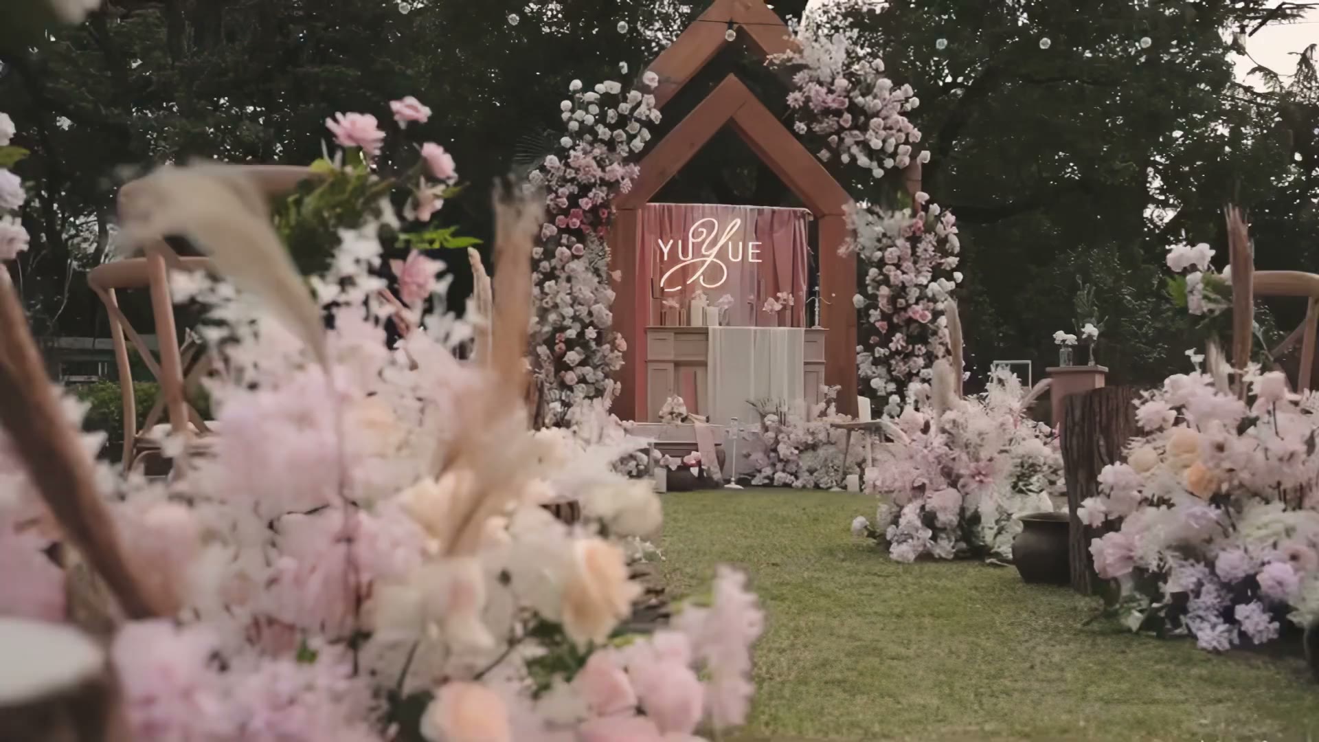 复古公主风西式草坪婚礼