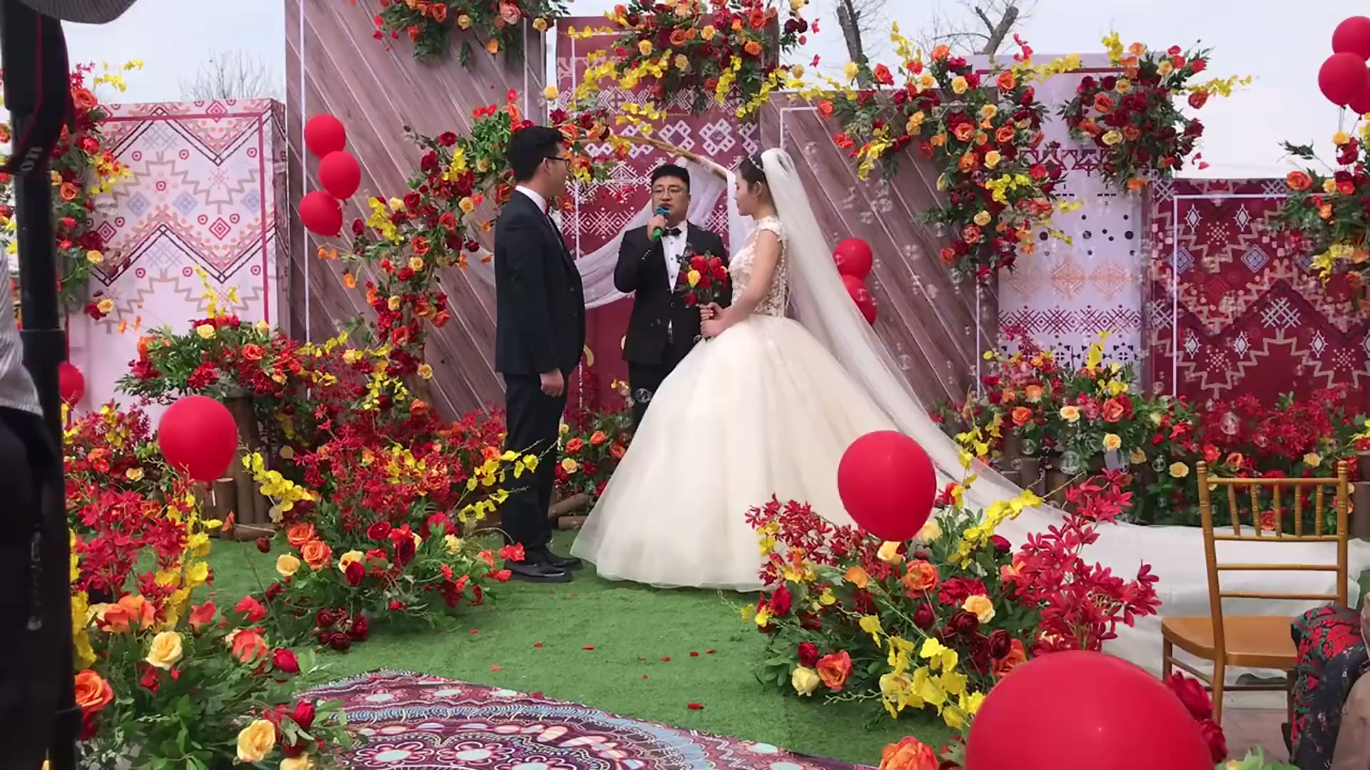 户外复古波西米亚风婚礼