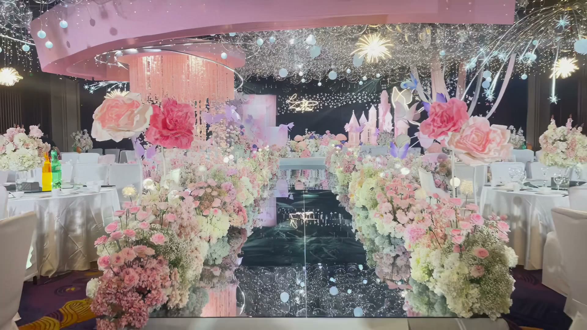 粉色城堡公主风婚礼