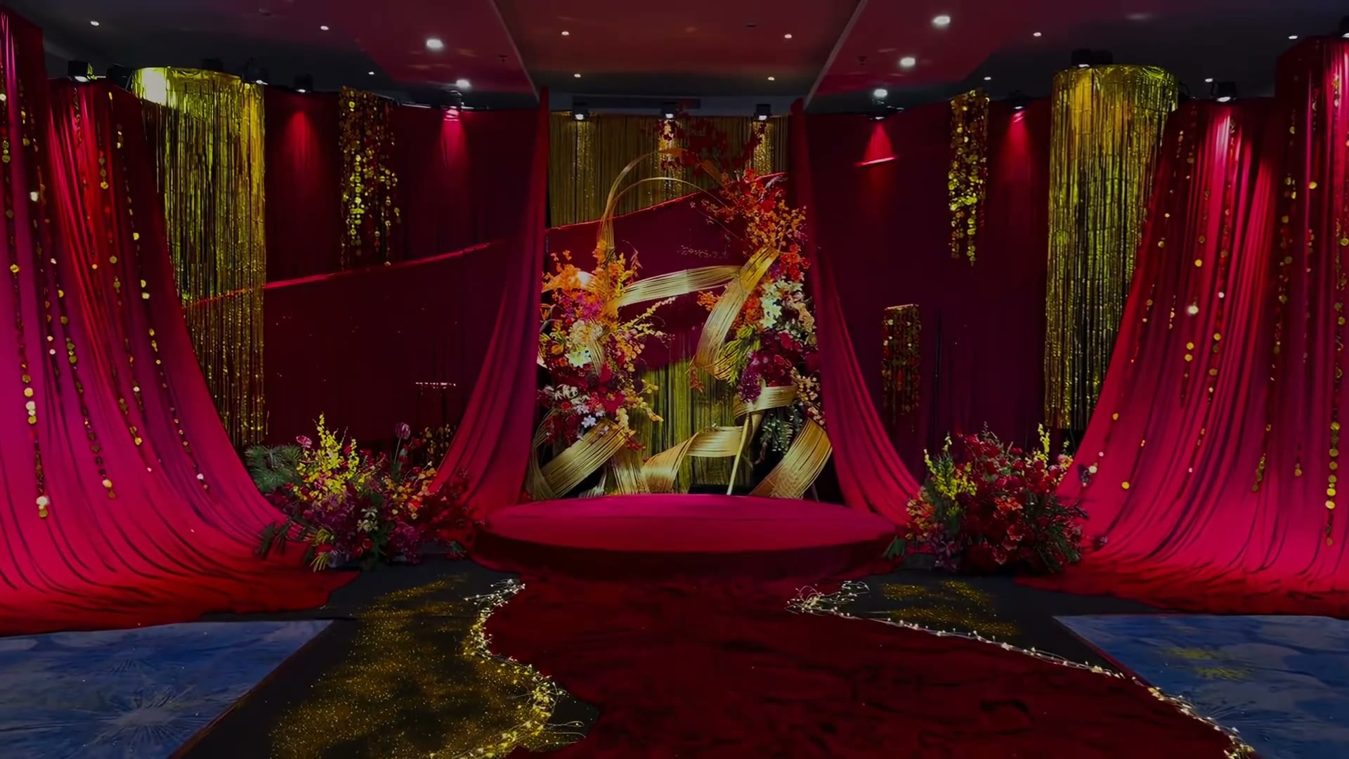 红金色闪亮新中式婚礼