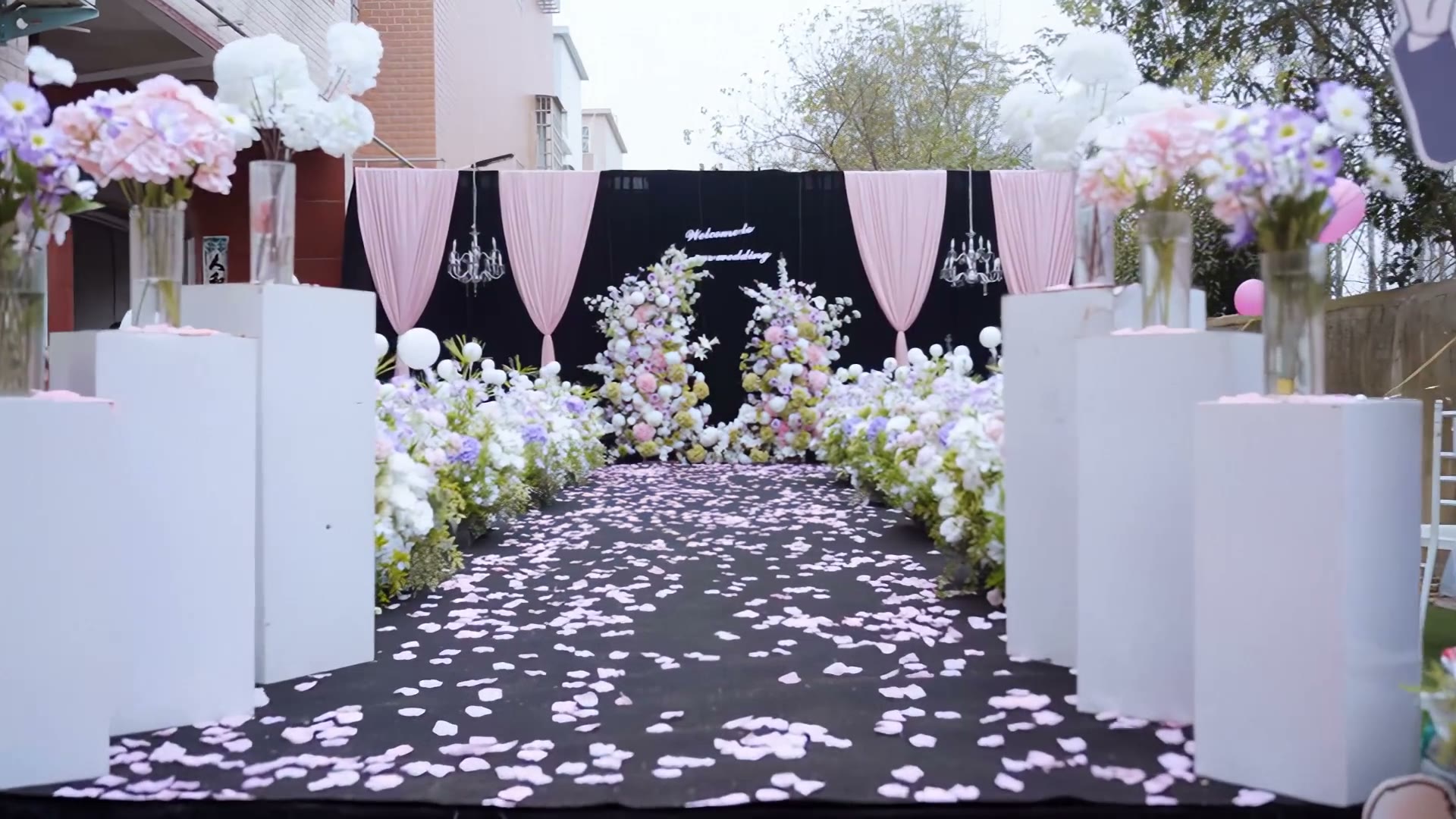白粉色韩式清新婚礼