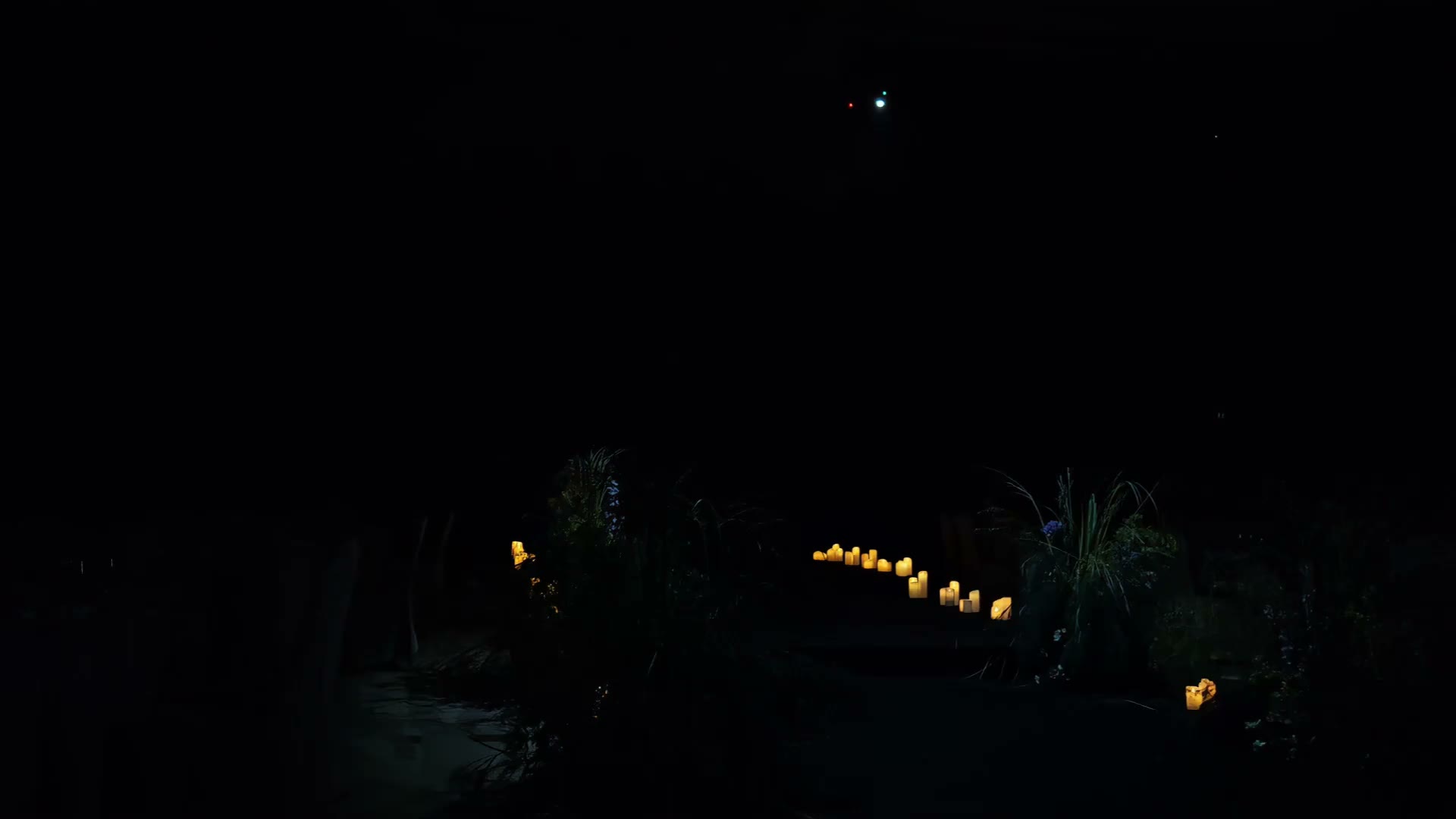 克莱因蓝色布幔野生花艺婚礼