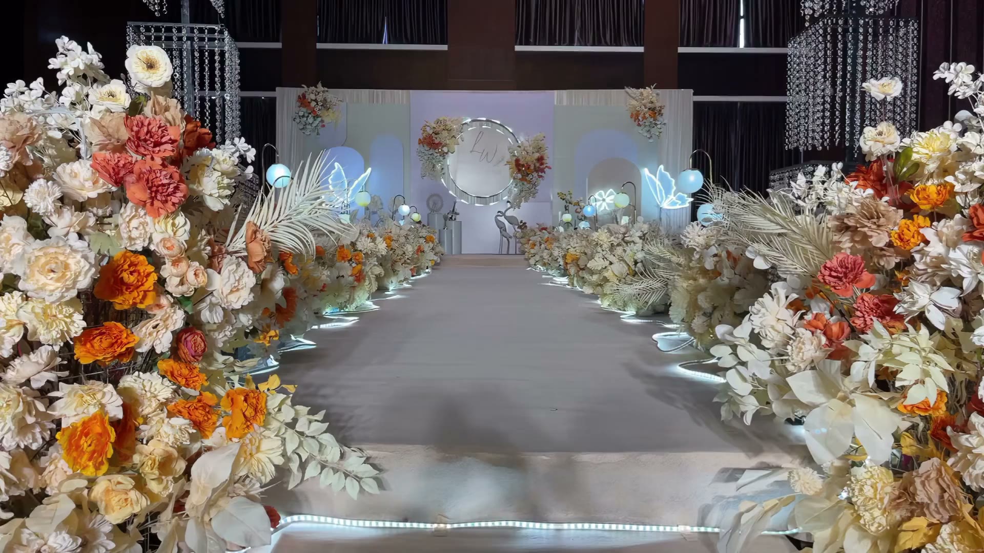 蓝香槟简约婚礼