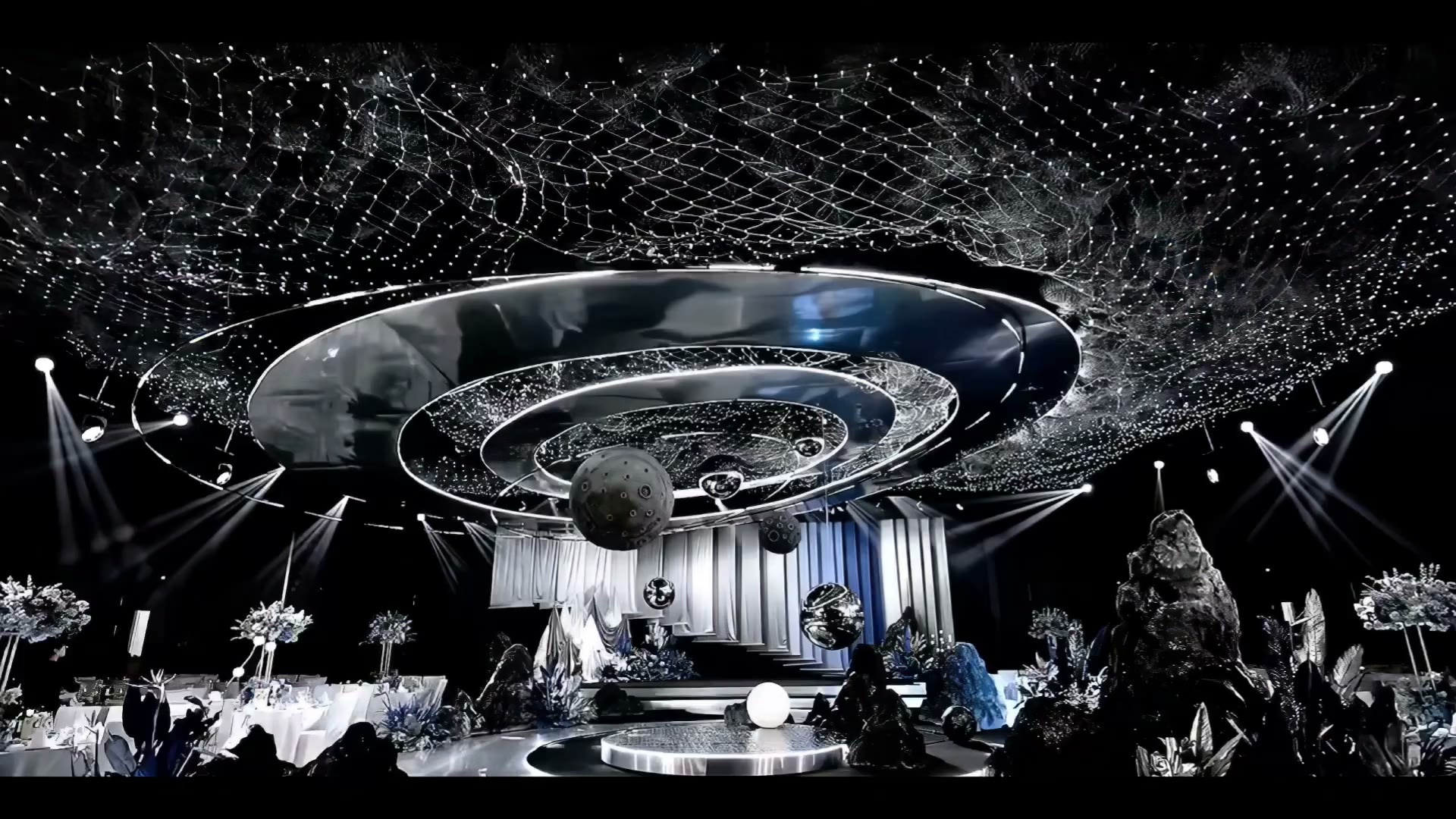 蓝白星空轻奢婚礼